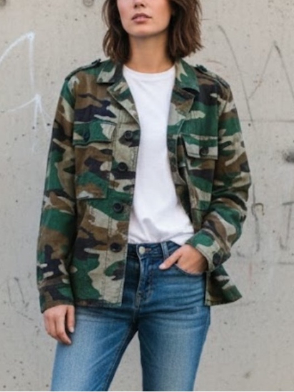 J. Crew Mercantile 100%‎ Cotton Camo Jacket